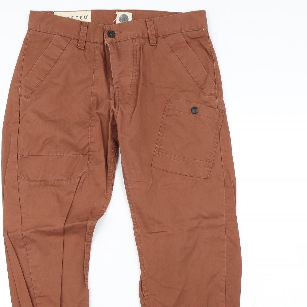 Crafted Womens Brown   Trousers  Size 30 in L30 in