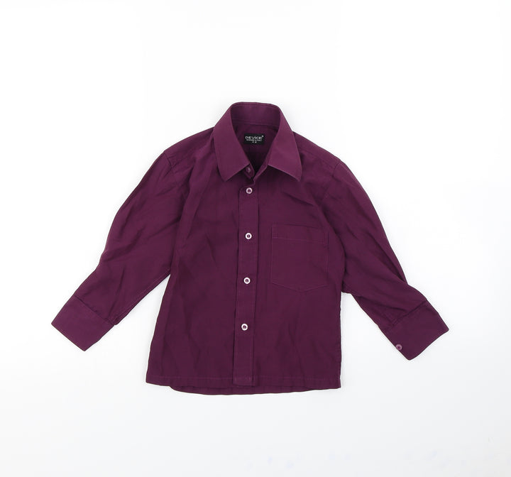 Device Boys Purple   Basic Button-Up Size 12 Months