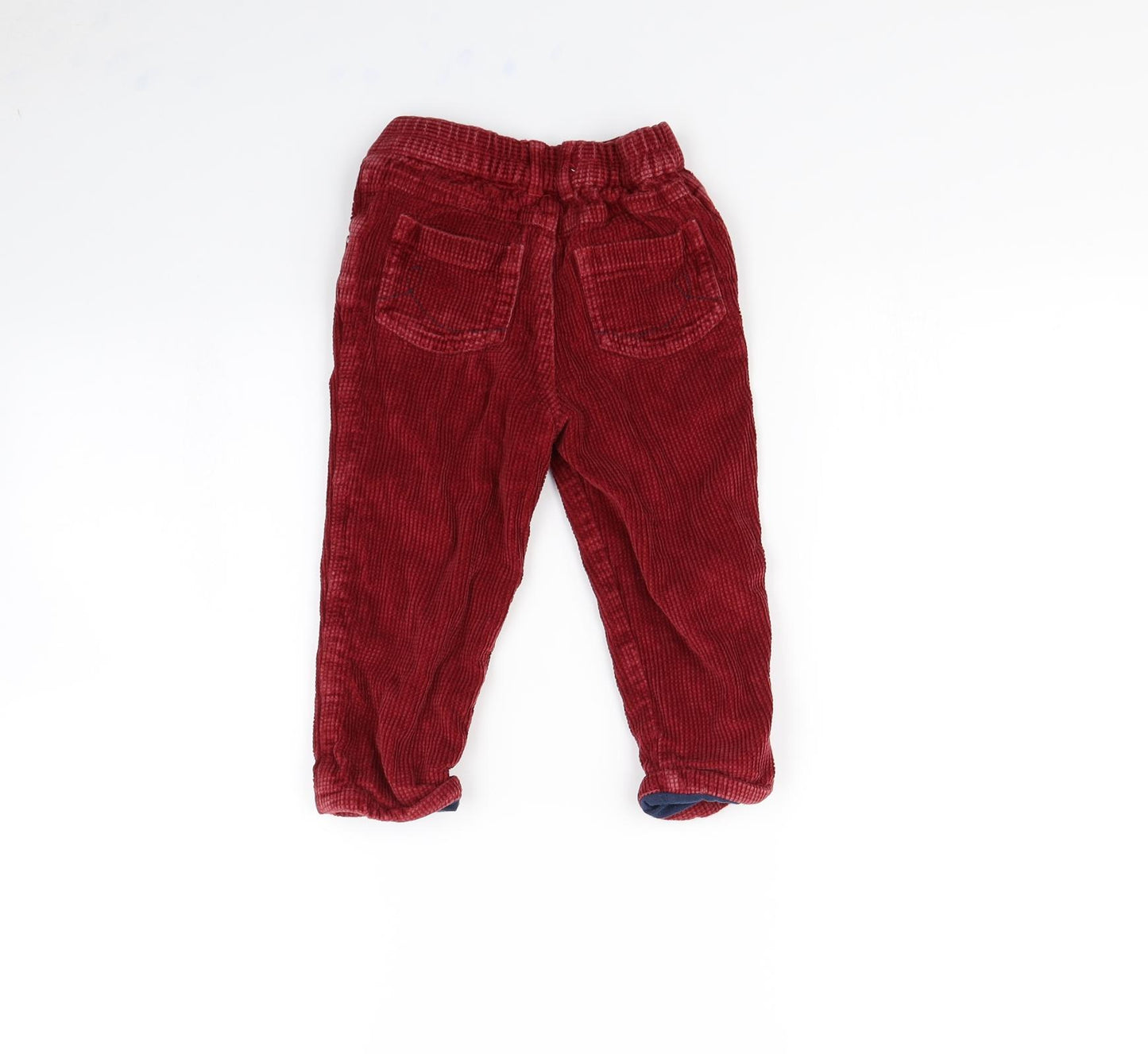 M&Co Boys Red   Cargo Trousers Size 18 Months