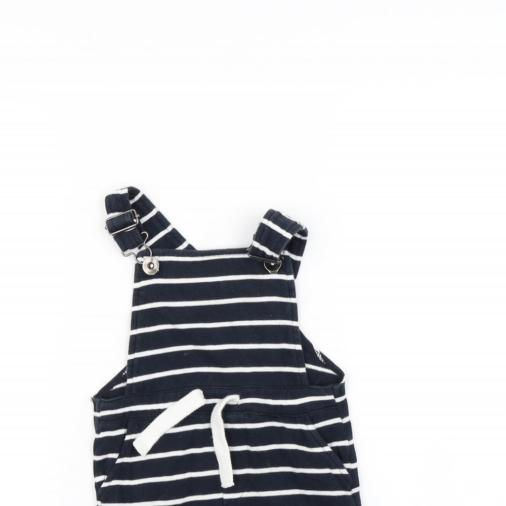 NEXT Boys Blue Striped  Romper One-Piece Size 18 Months