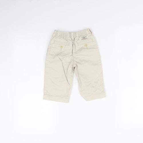 Ralph Lauren Boys Beige  Ramie Cargo Trousers Size 12 Months
