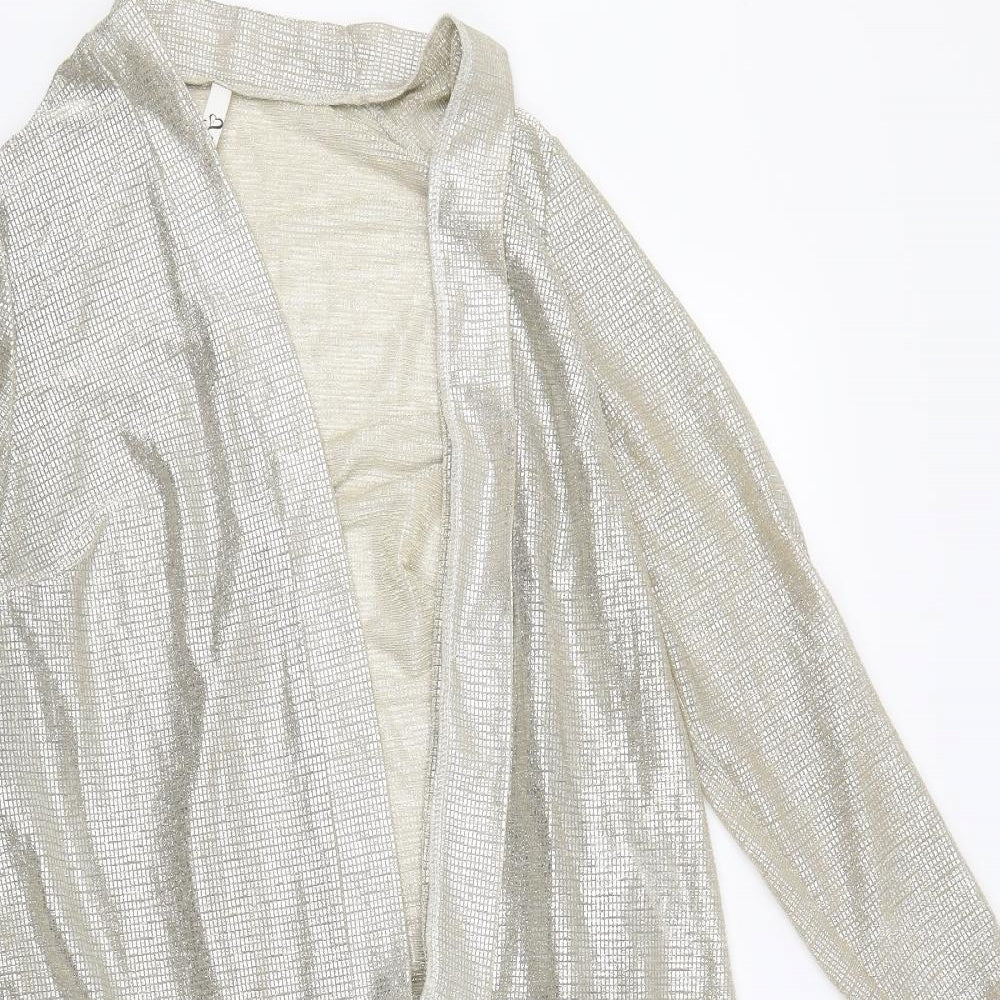 Preworn Womens Gold   Cardigan Jumper Size 18