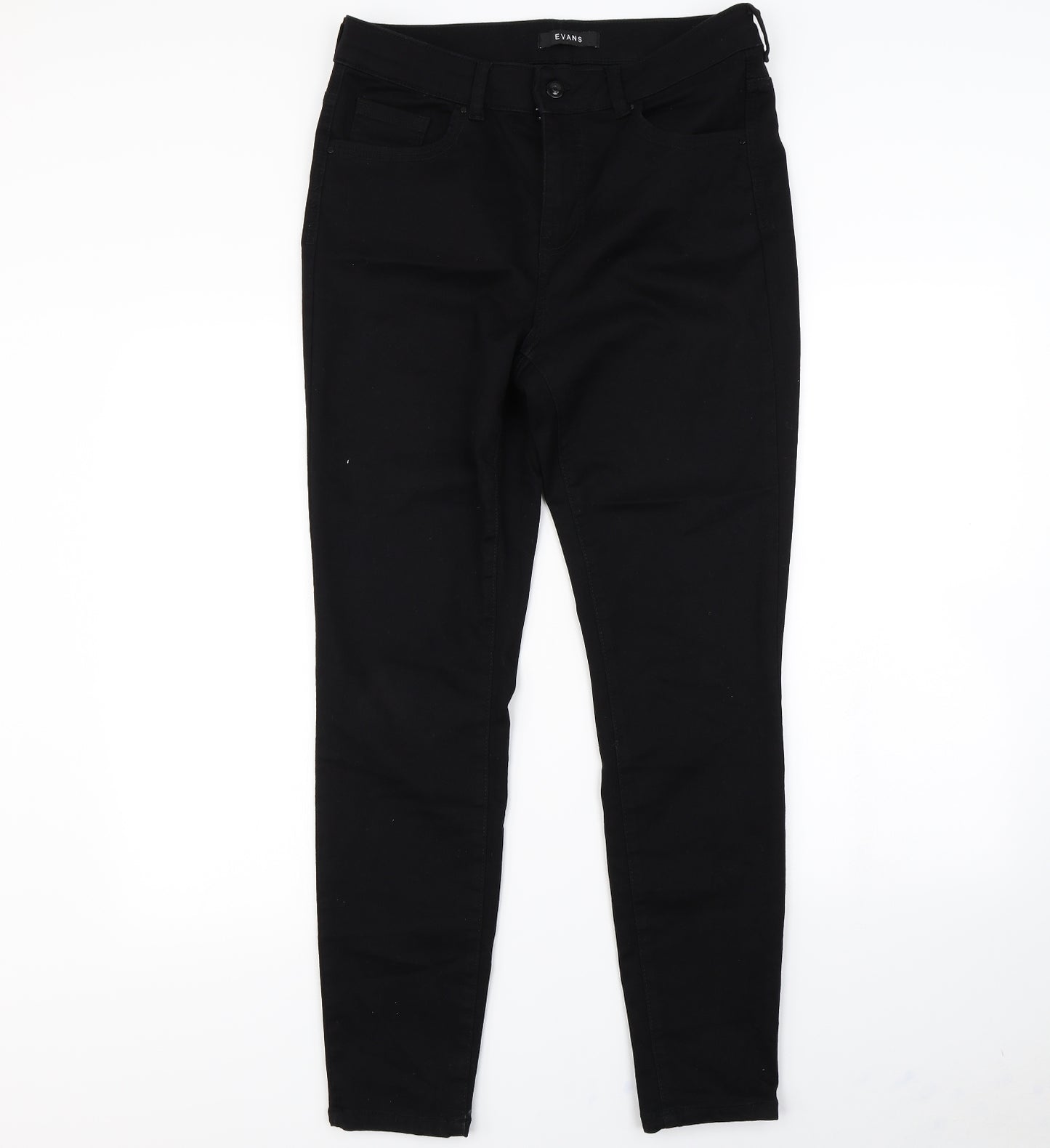 Evans Womens Black   Straight Jeans Size 16 L29 in
