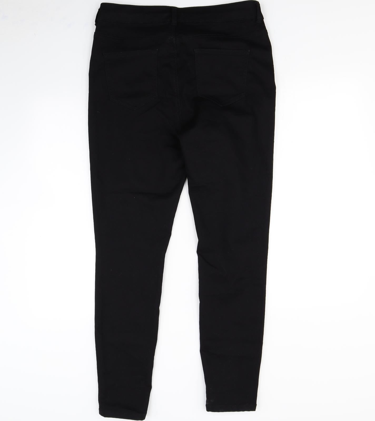 Evans Womens Black   Straight Jeans Size 16 L29 in