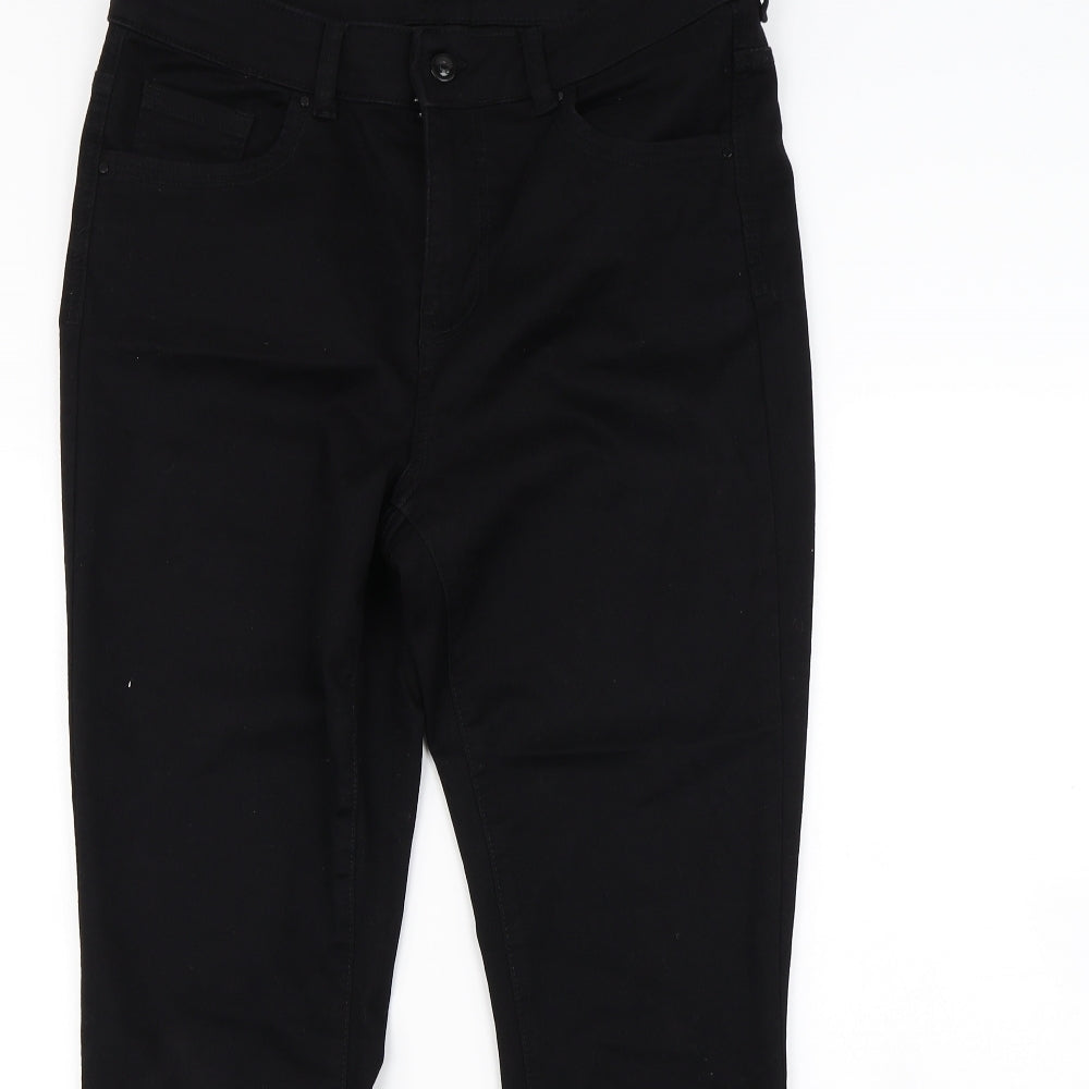 Evans Womens Black   Straight Jeans Size 16 L29 in