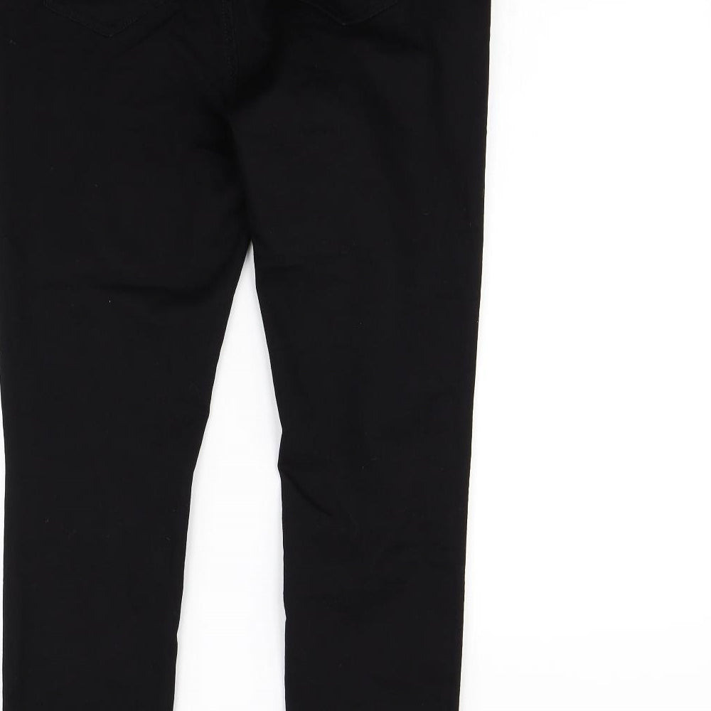 Evans Womens Black   Straight Jeans Size 16 L29 in