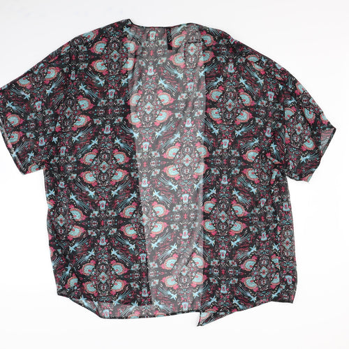 Preworn Womens Black Geometric  Jacket  Size 14