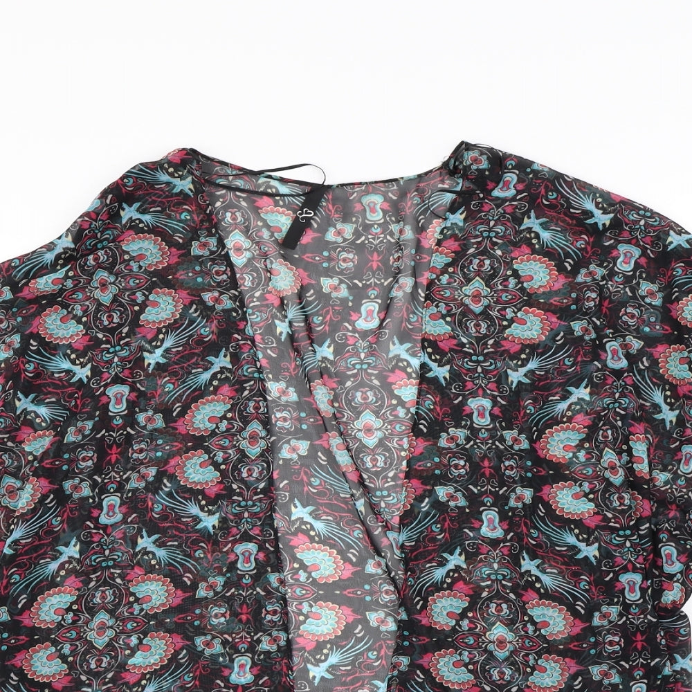 Preworn Womens Black Geometric  Jacket  Size 14