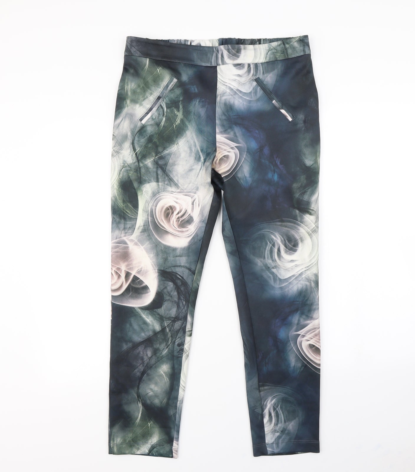 Live Unlimited Womens Multicoloured   Capri Leggings Size 14 L29 in