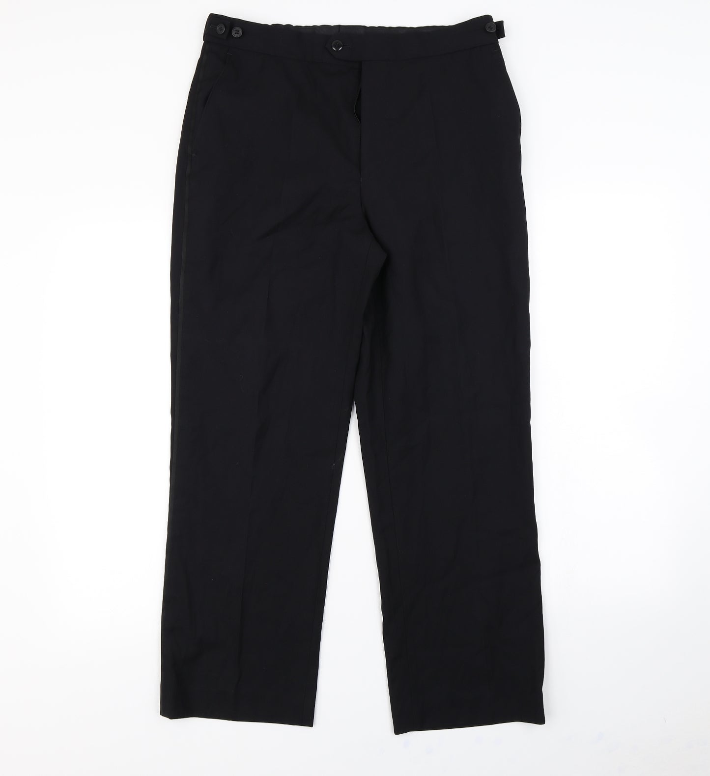 Preworn Womens Black   Dress Pants Trousers Size 32 in L30 in
