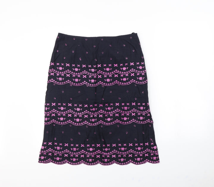 Per Una Womens Blue Straight & Pencil Skirt Size 12