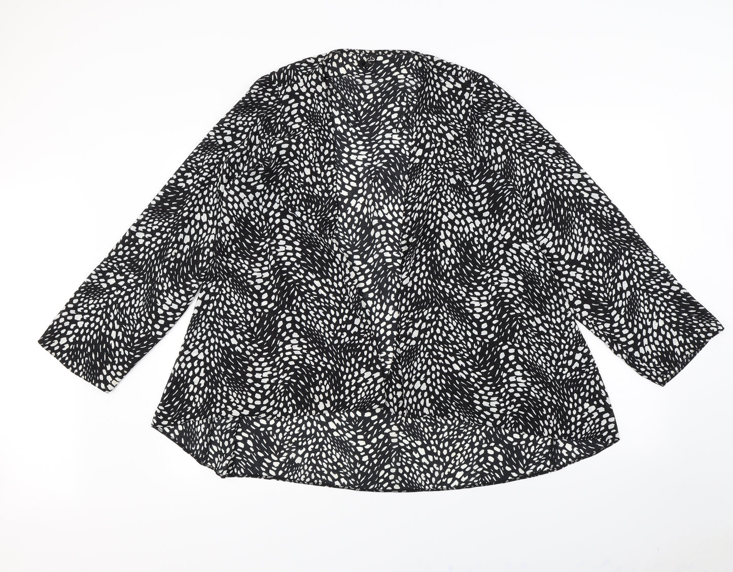 Preworn Womens White Polka Dot  Jacket  Size 18