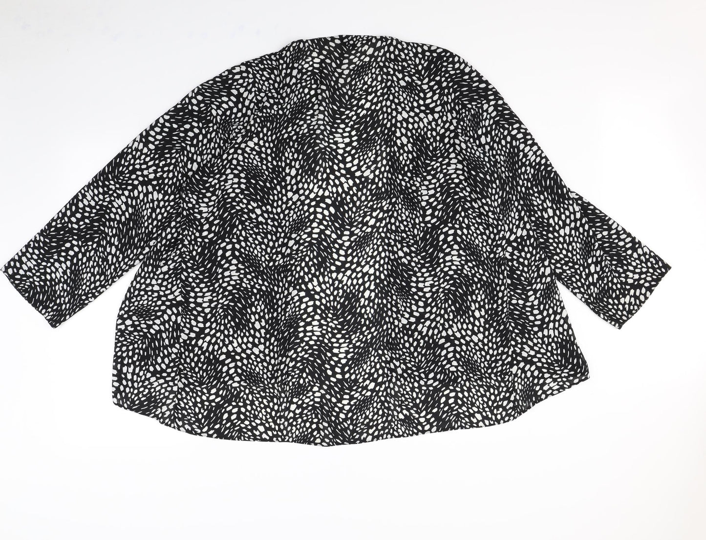 Preworn Womens White Polka Dot  Jacket  Size 18