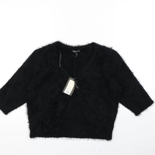 First Avenue Womens Black   Cardigan Jumper Size L