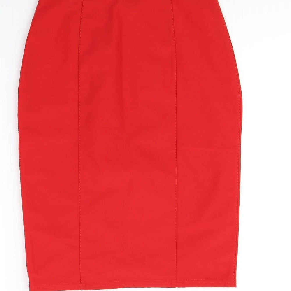 Baylis & Knight Womens Red   Straight & Pencil Skirt Size 10