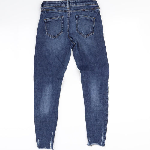 Denim & Co. Womens Blue   Skinny Jeans Size 8 L28 in