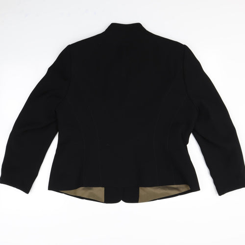 Preworn Womens Black   Jacket Blazer Size 18  - Shoulder Pads