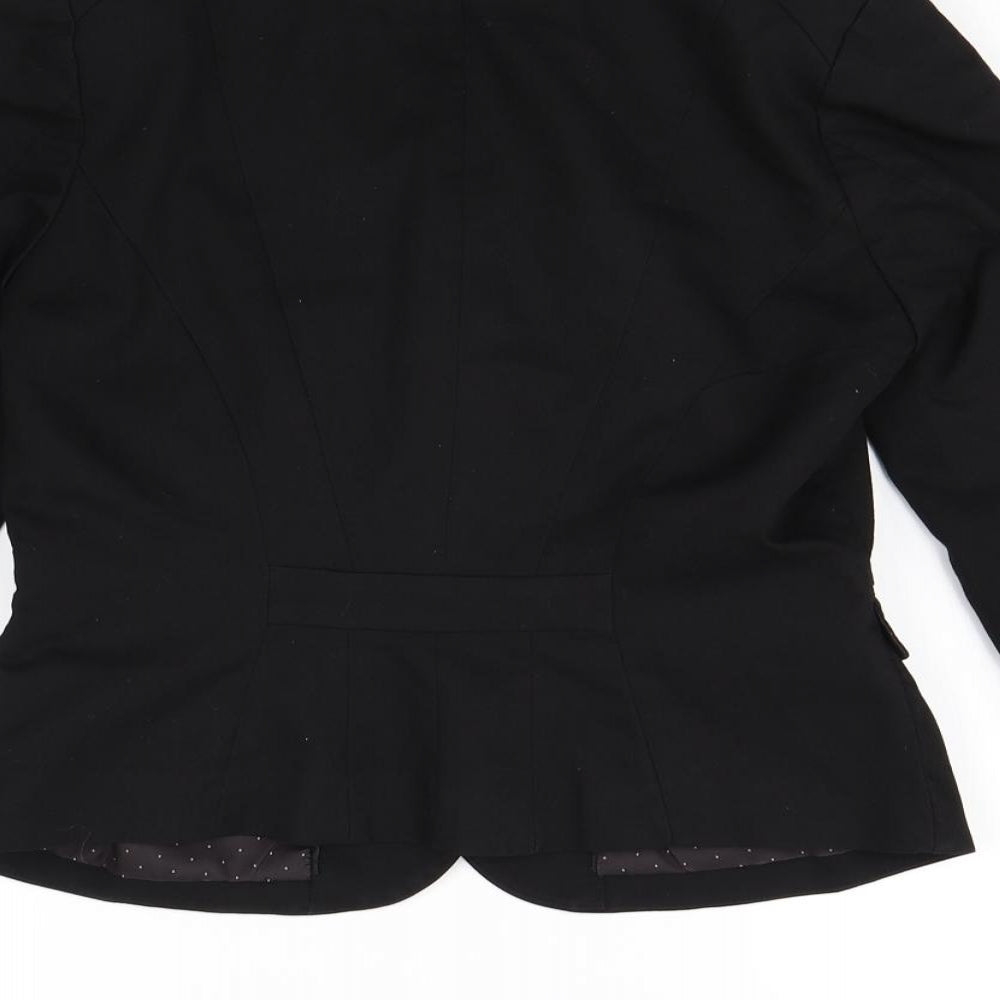H&M Womens Black   Jacket Blazer Size 12  - Shoulder Pads