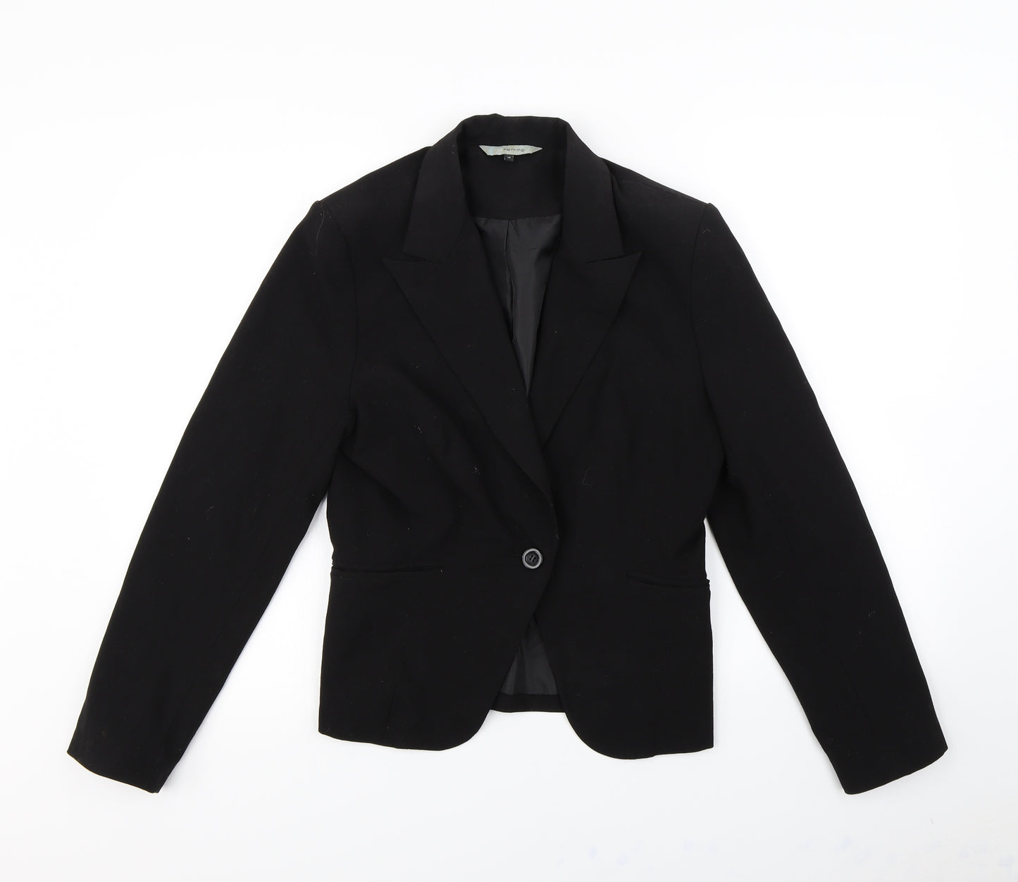 Red Herring Womens Black   Jacket Blazer Size 12  - Shoulder Pads