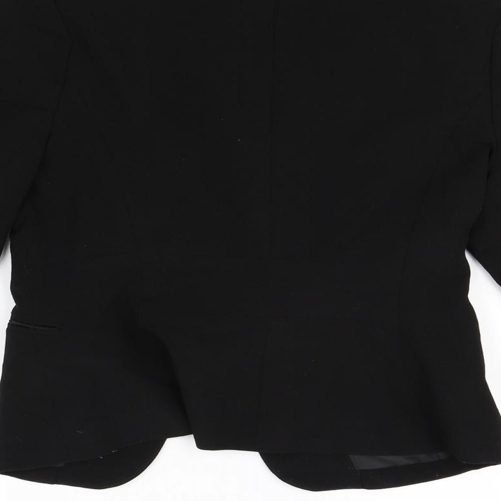 Red Herring Womens Black   Jacket Blazer Size 12  - Shoulder Pads