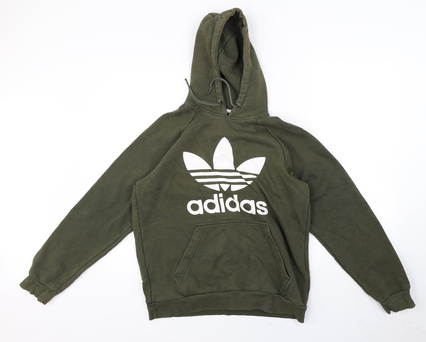 adidas Mens Green   Pullover Hoodie Size M