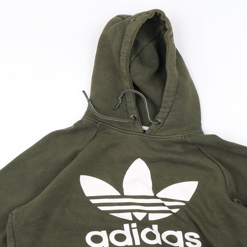 adidas Mens Green   Pullover Hoodie Size M