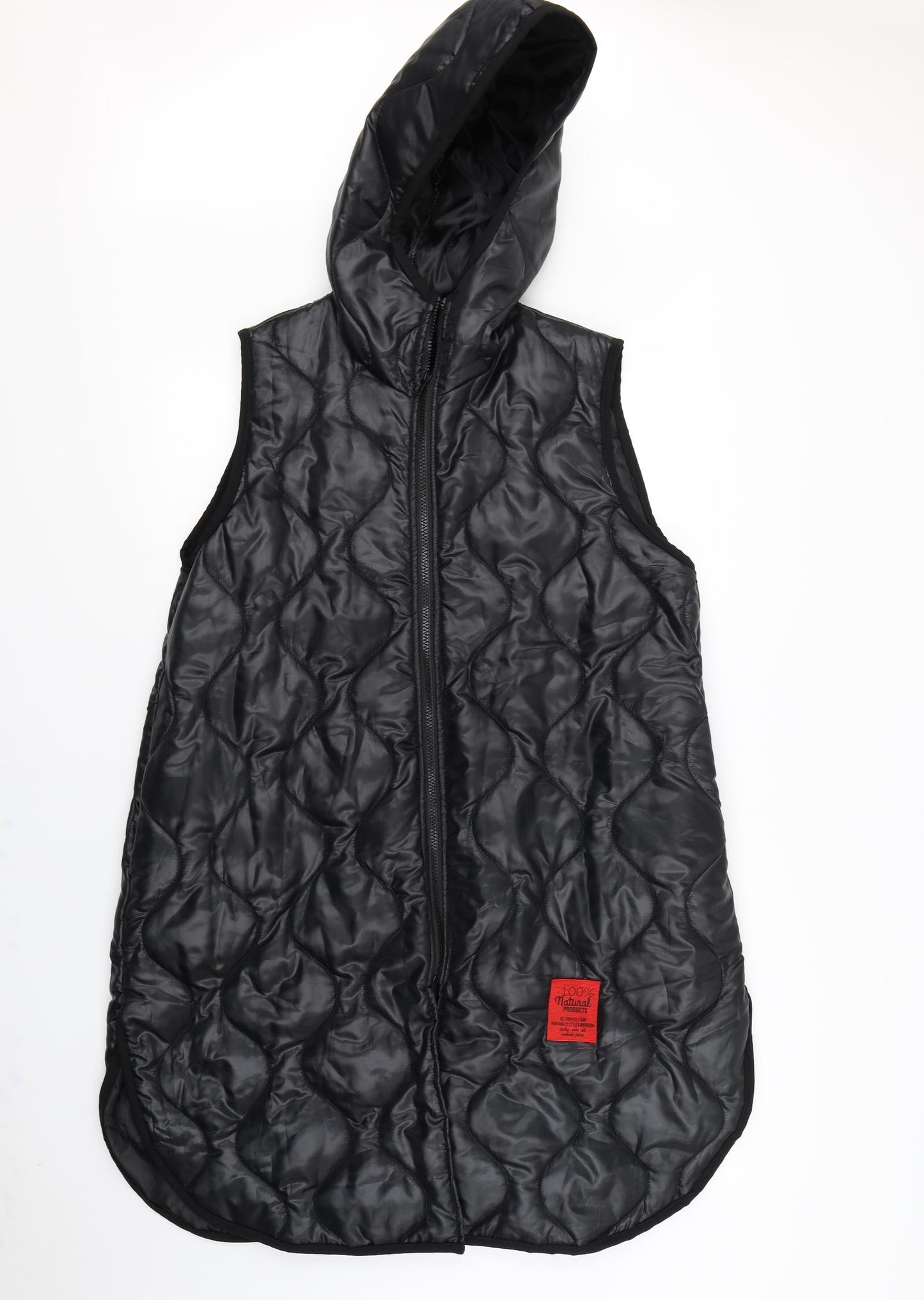 Preworn Mens Black   Gilet Coat Size L