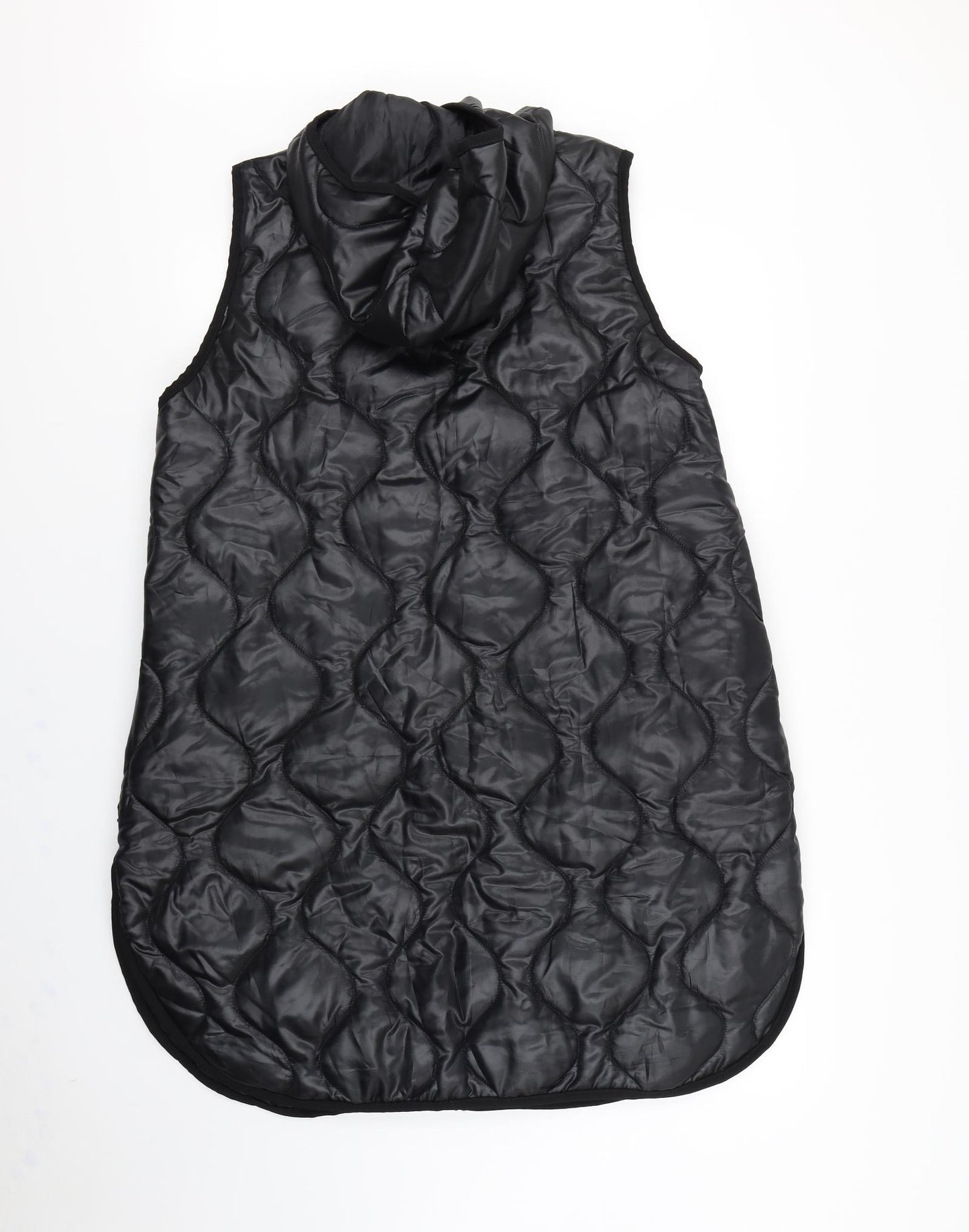 Preworn Mens Black   Gilet Coat Size L