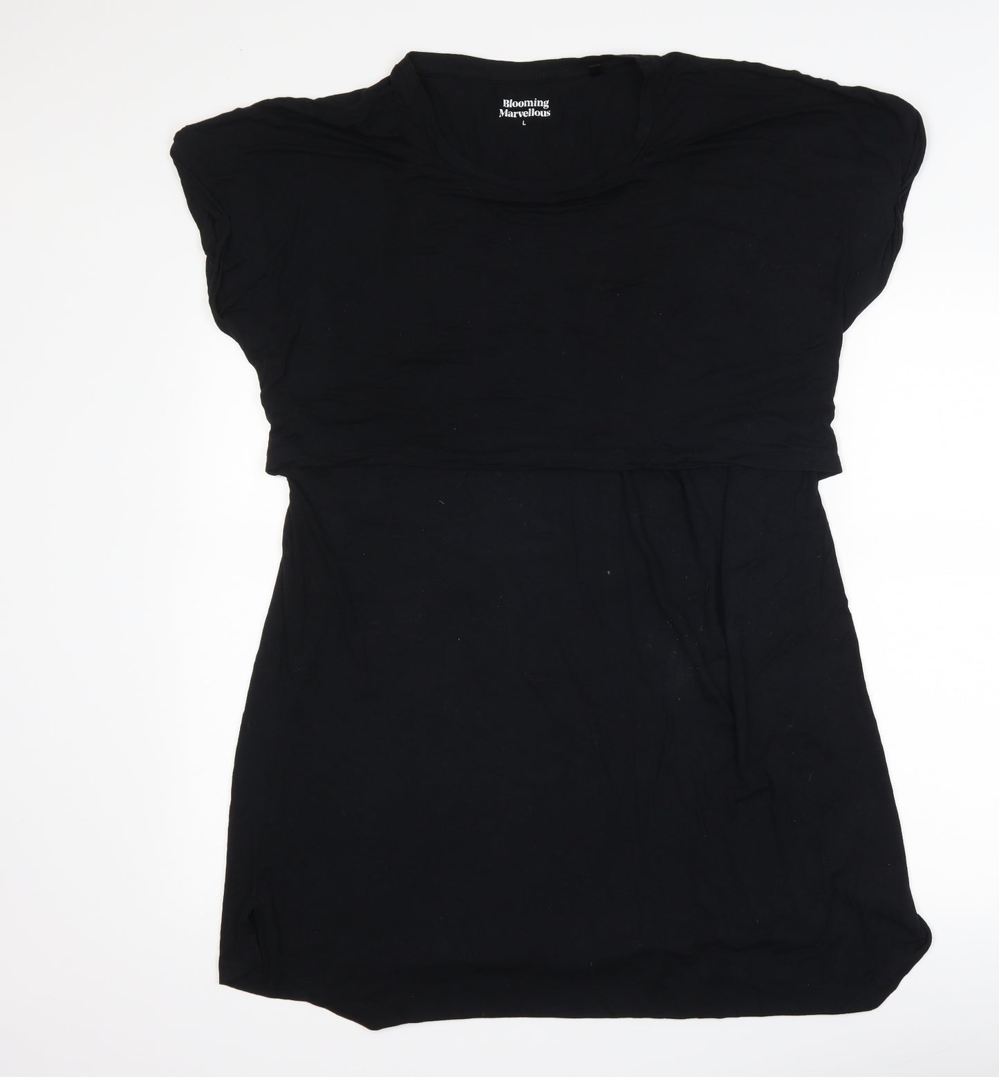 Blooming Marvellous Womens Black   Basic T-Shirt Size L  - maternity friendly