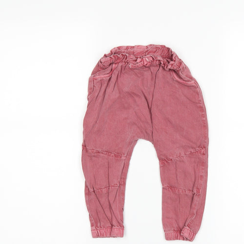 NEXT Girls Purple   Capri Trousers Size 12-18 Months