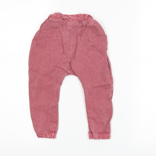NEXT Girls Purple   Capri Trousers Size 12-18 Months