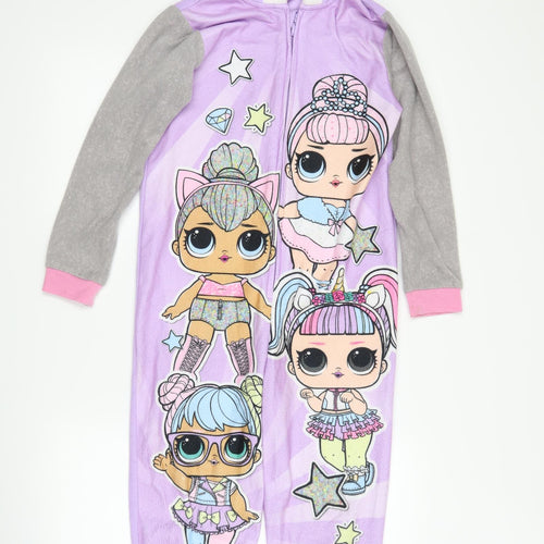 George Girls Purple  Fleece Top One Piece Size 9-10 Years  - LOL Surprise! Dolls