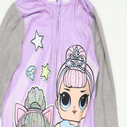 George Girls Purple  Fleece Top One Piece Size 9-10 Years  - LOL Surprise! Dolls