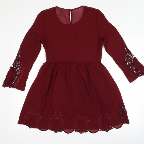 H&M Womens Red   Shift  Size 6