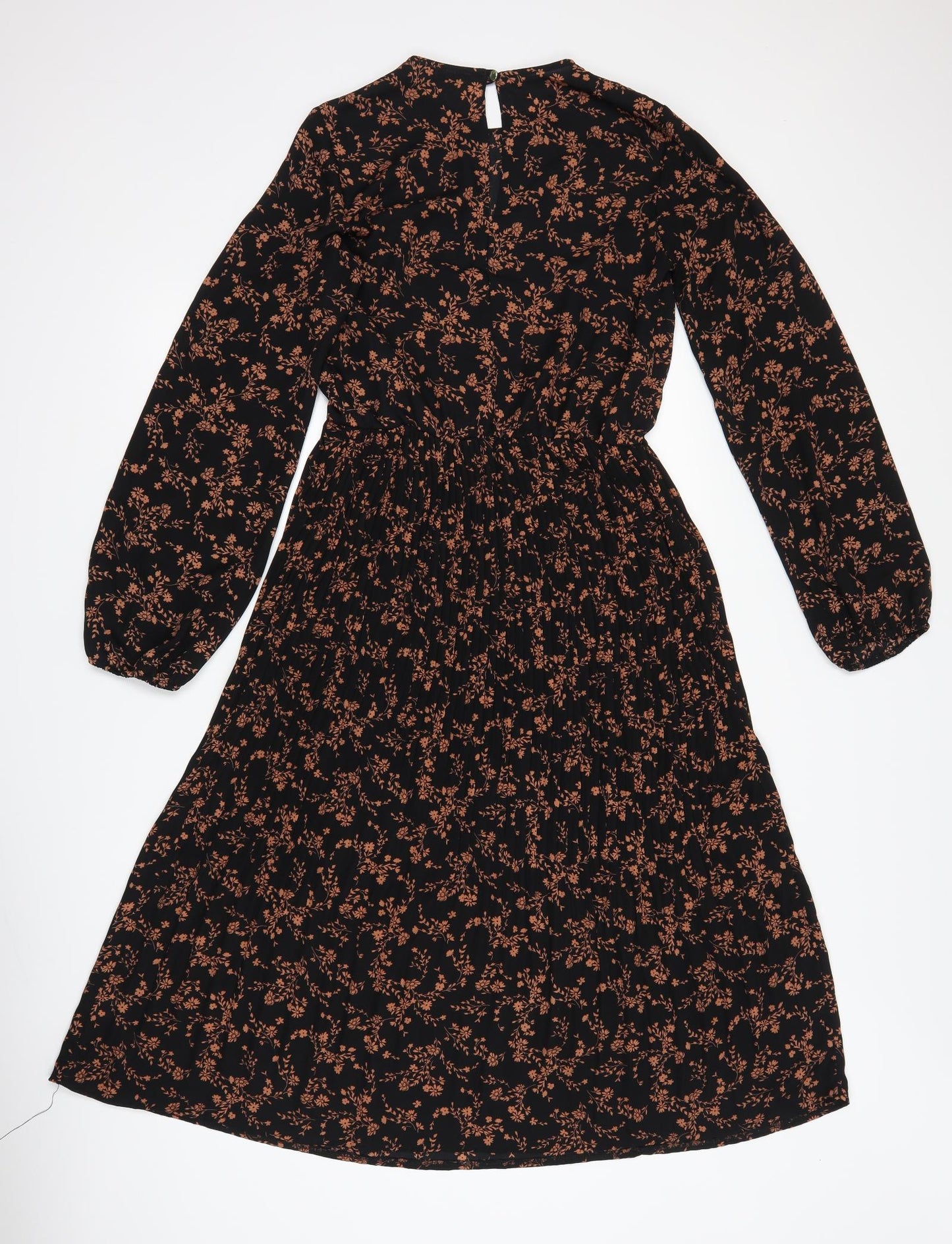 George Womens Black Floral  Maxi  Size 8
