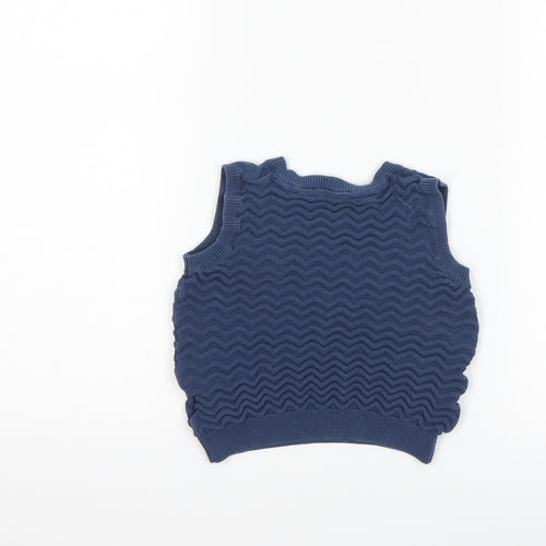 Marks and Spencer Boys Blue   Vest Jumper Size 12-18 Months