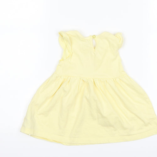 Primark Girls Yellow   T-Shirt Dress  Size 3-6 Months  - Disney Minnie Mouse