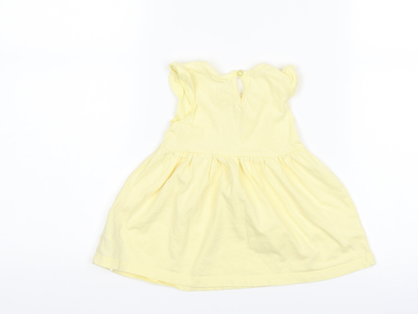 Primark Girls Yellow   T-Shirt Dress  Size 3-6 Months  - Disney Minnie Mouse