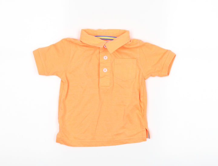 BHS Boys Orange Basic Polo Size 12-18 Months - neon