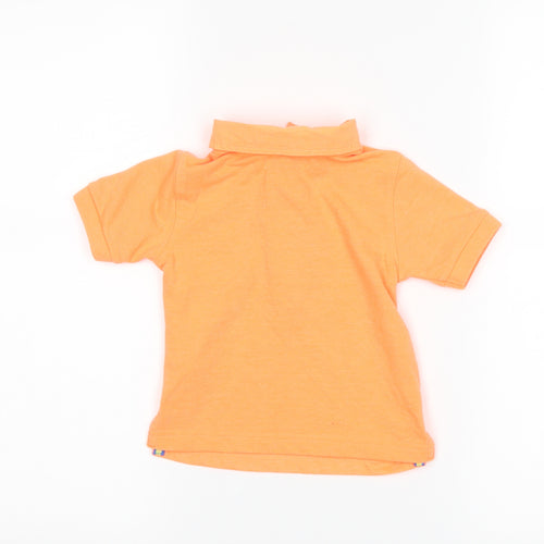 BHS Boys Orange   Basic Polo Size 12-18 Months  - neon