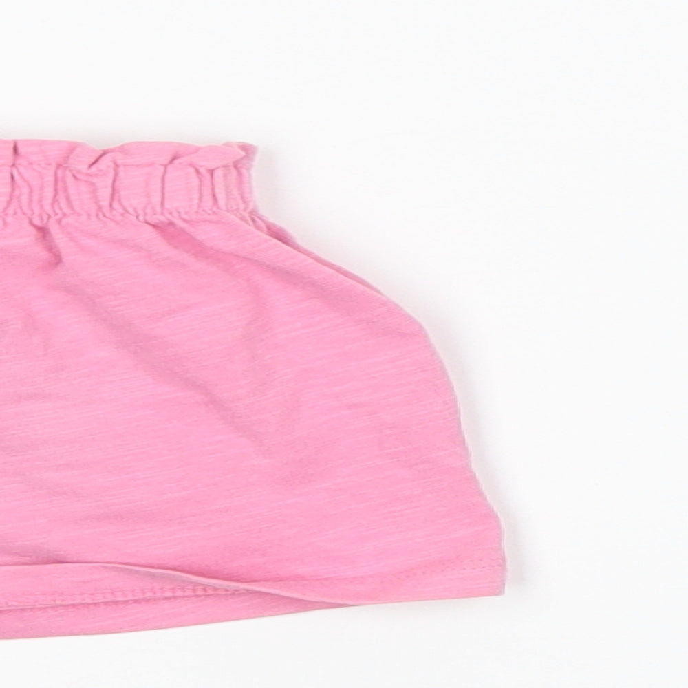 NEXT Girls Pink   Cropped Trousers Size 9-12 Months  - 2 pack