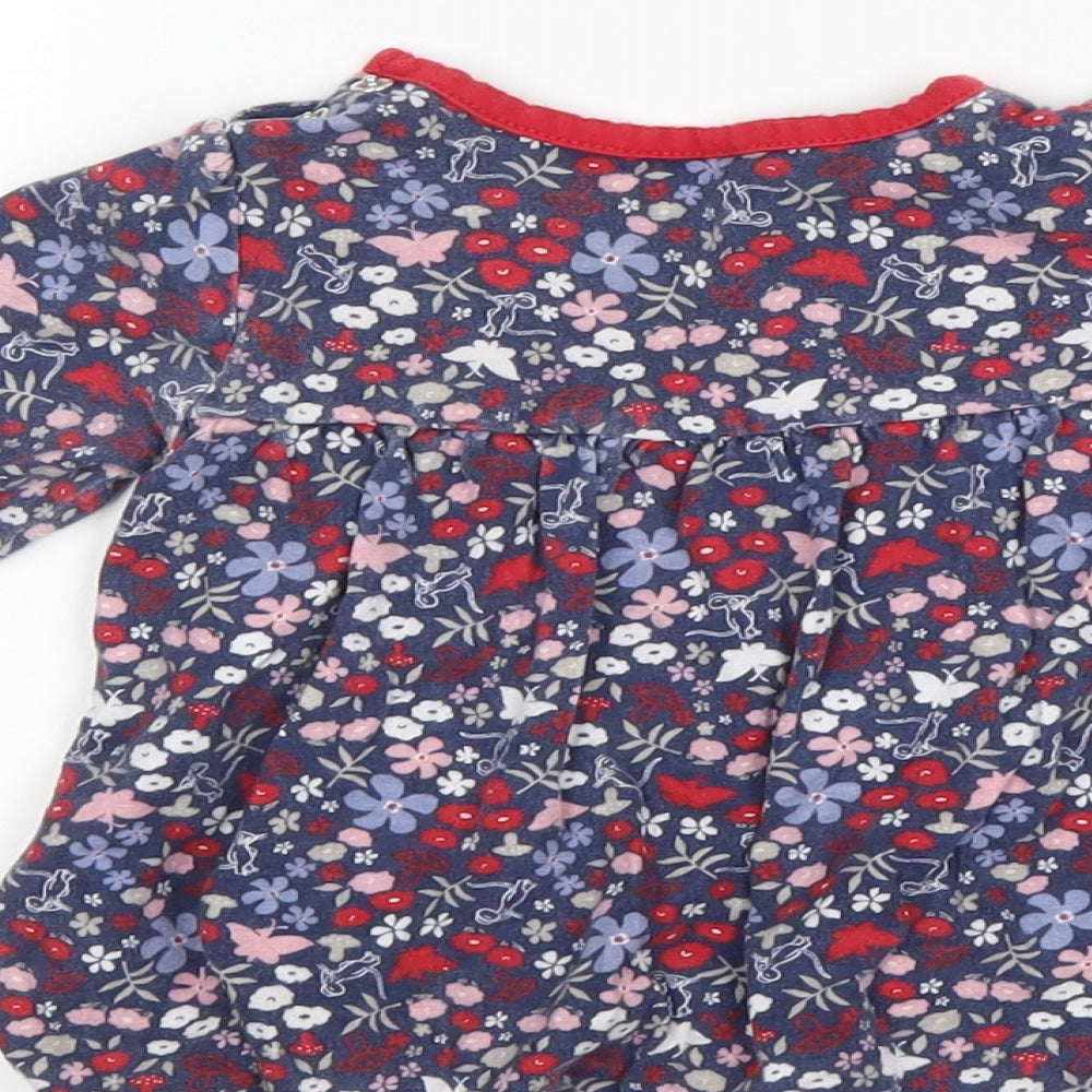 TU Girls Blue   Basic T-Shirt Size 6-9 Months  - The Gruffalo