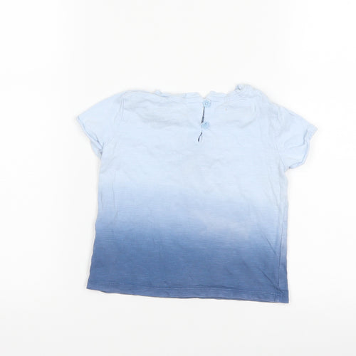 NEXT Baby Blue   Basic T-Shirt Size 9-12 Months  - Unicorn