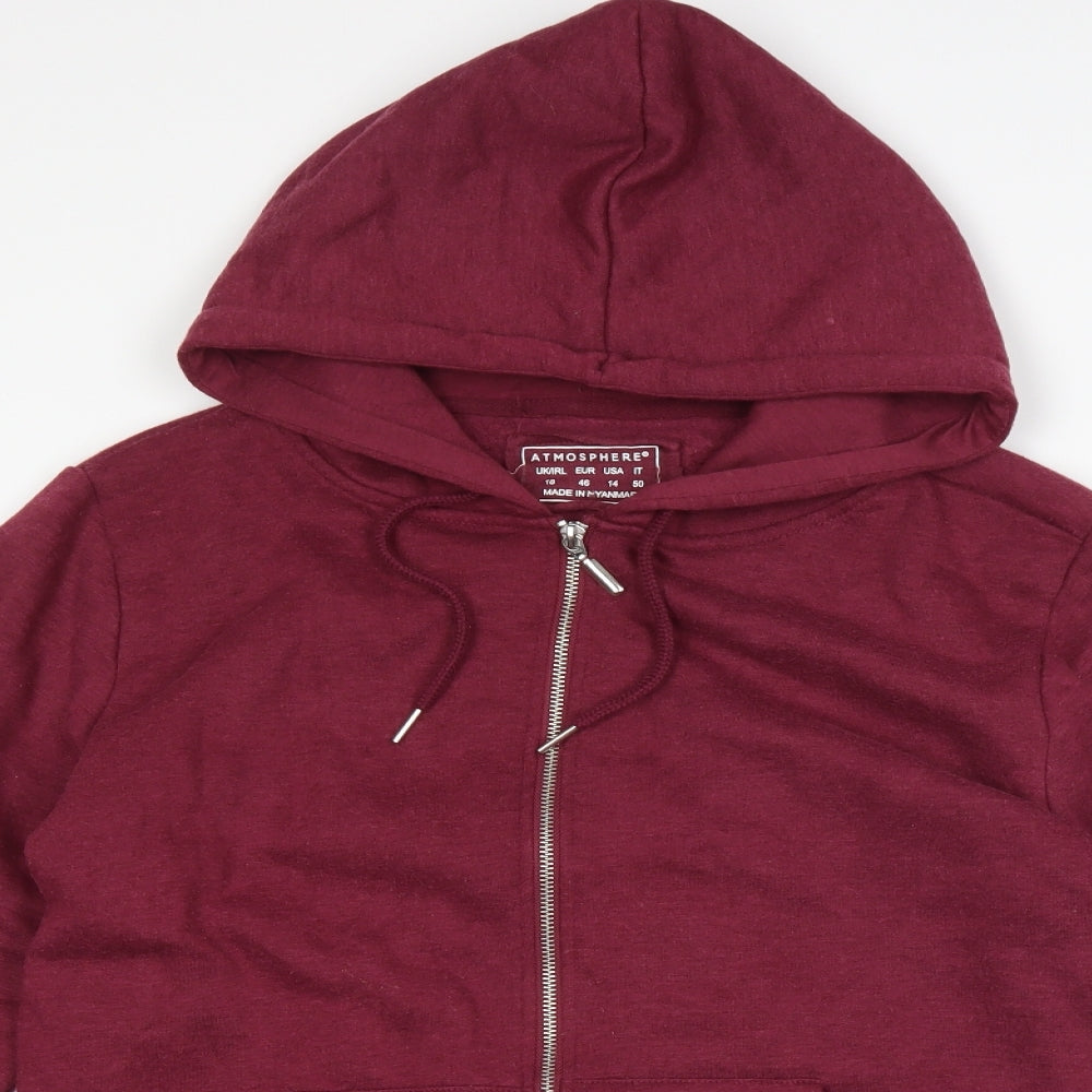 Atmosphere Womens Purple   Full Zip Hoodie Size 18