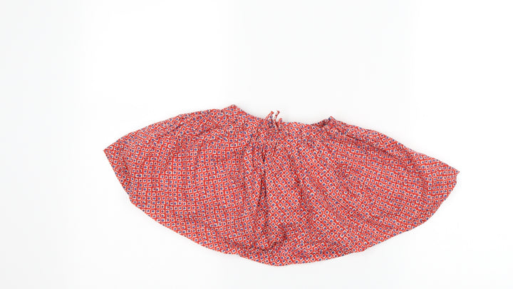NEXT Girls Red Geometric A-Line Skirt Size 9-12 Months