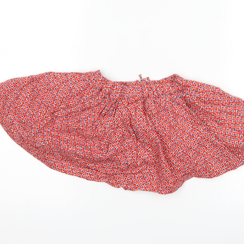 NEXT Girls Red Geometric  A-Line Skirt Size 9-12 Months