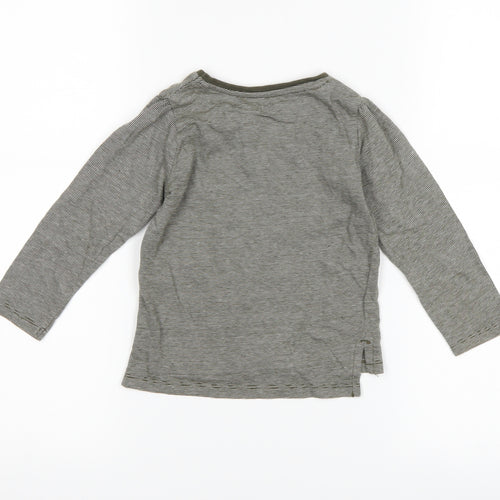 Primark Girls Green Striped  Basic T-Shirt Size 18-24 Months