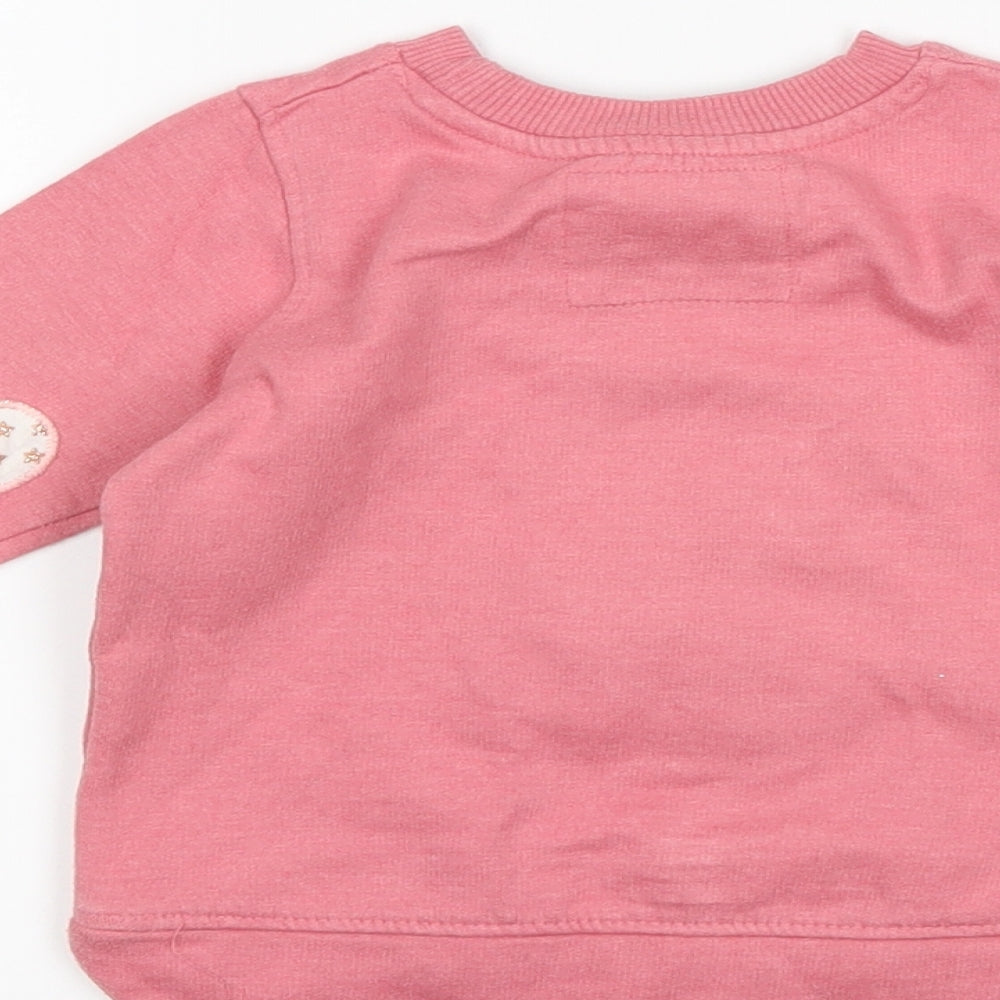 Primark Girls Pink   Pullover Jumper Size 9-12 Months  - bunny