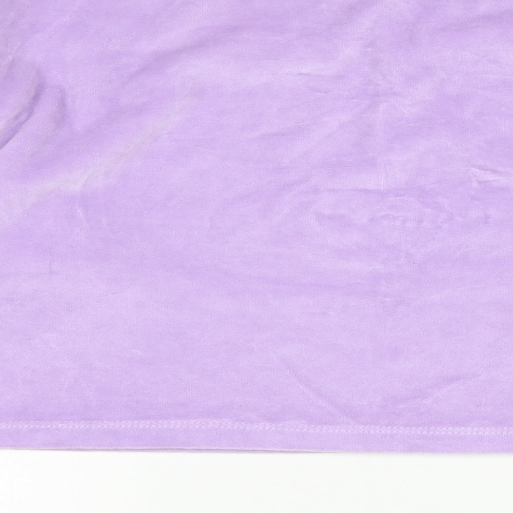 Matalan Girls Purple  Velour Pullover Sweatshirt Size 12 Years