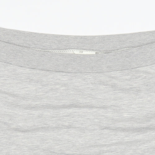 H&M Womens Grey   Pullover Sweatshirt Size M